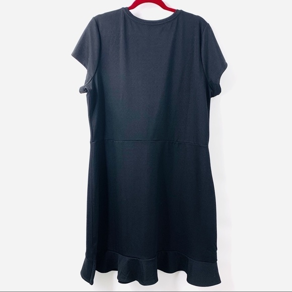 Isaac Mizrahi LIve Short Sleeve Ruffle Hem Dress - Picture 5 of 8